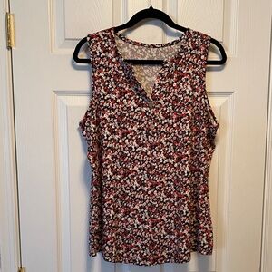 Floral Sleeveless Women's Top…size XL